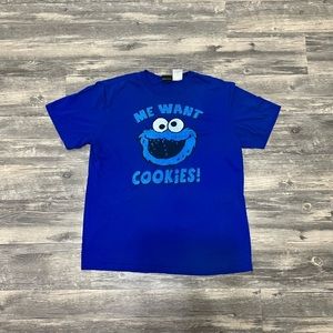 2012 COOKIE MONSTER ‘ME WANT COOKIES’ men’s XL